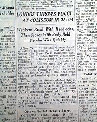 1930 professional wrestling w/ Jim "Golden Greek" Londos ...