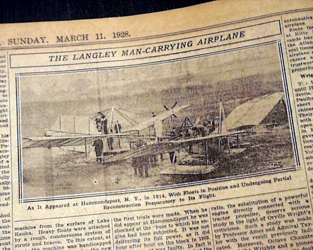 Wright Brothers vs. Langley... 1st airplane flight ...