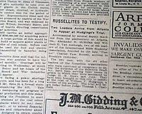 Charles "Taze" Russell - Russellites in 1918...