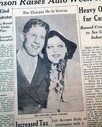 1934 Rudy Vallee & Fay Webb...