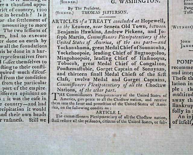 1790 George Washington Proclamation... - RareNewspapers.com