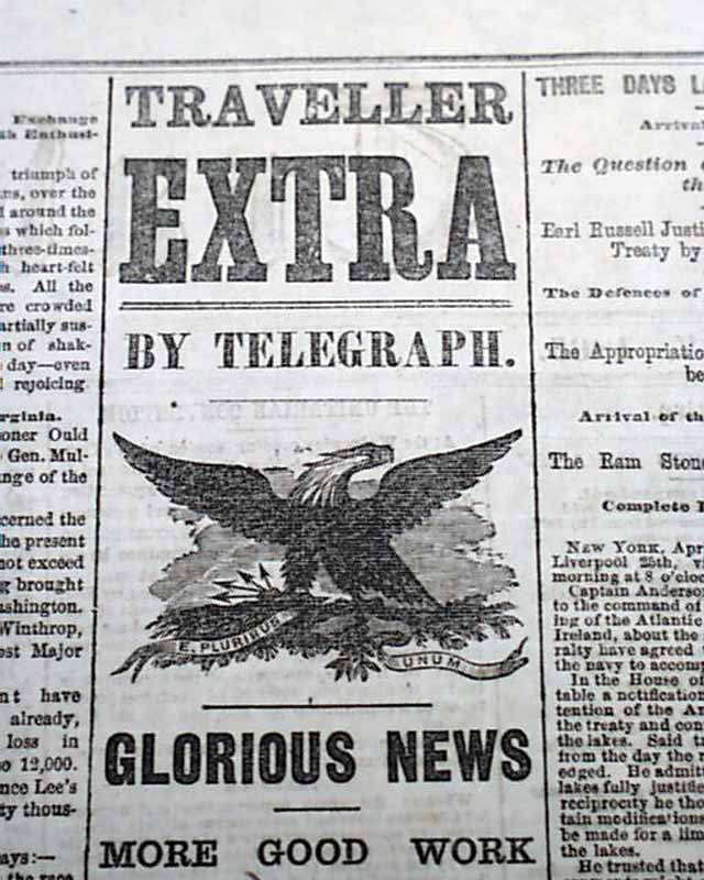 General Robert E. Lee is captured: an early report...