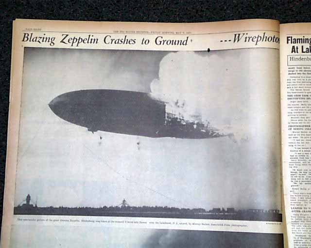One of the finest Hindenburg issues to be had... - RareNewspapers.com
