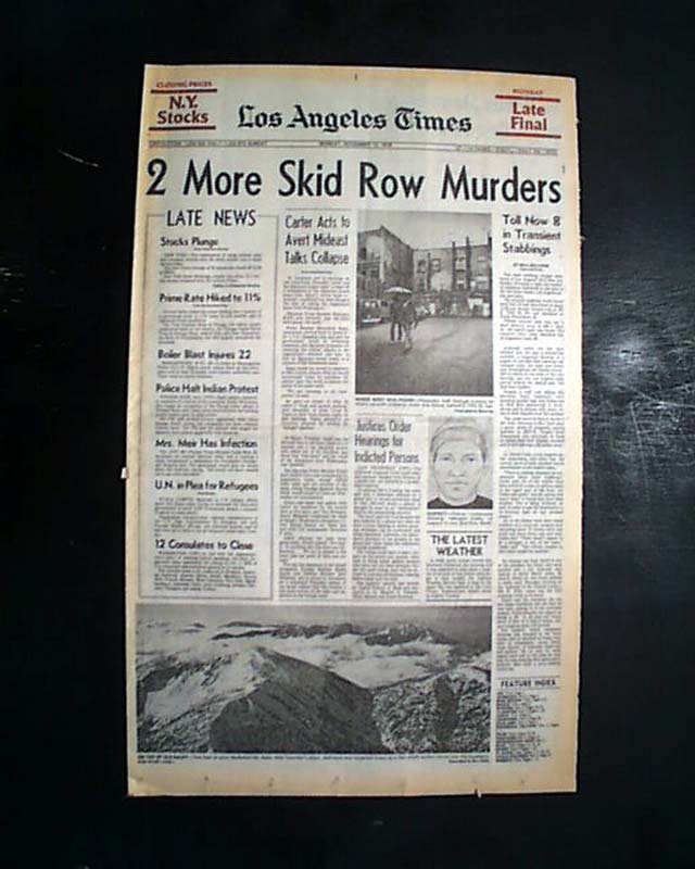 Skid Row murders Los Angeles RareNewspapers