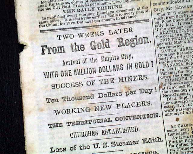 Terrific Gold Rush headlines...