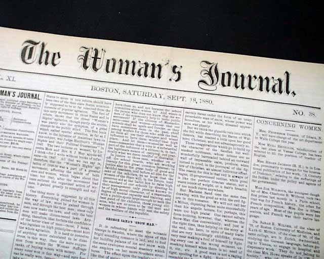Rare 19th century women's suffrage newspaper...