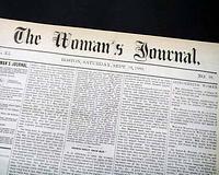 Rare 19th century women's suffrage newspaper... 