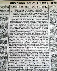 Evangelist Dwight L. Moody 1876 sermon...