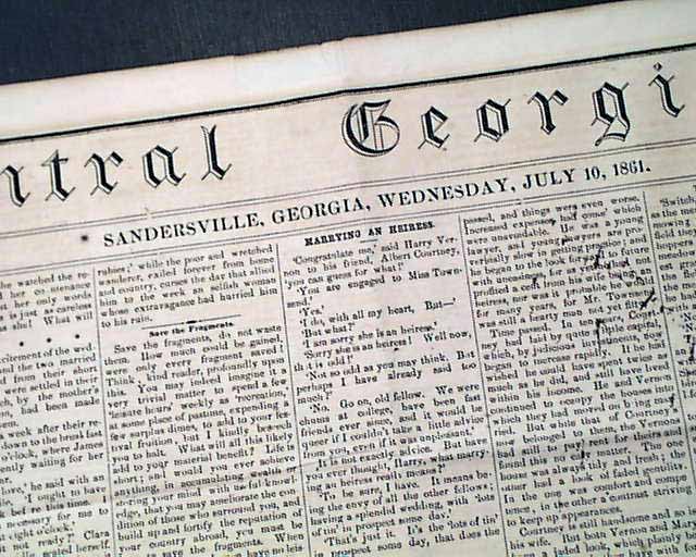 Very rare Confederate title from Georgia...
