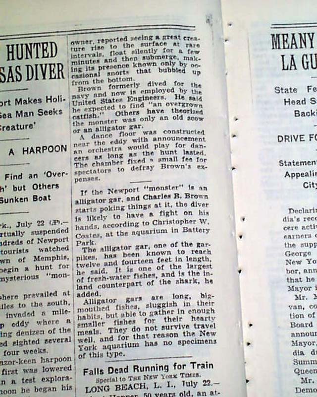 White River Monster hunted... Newport, Arkansas...