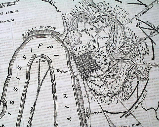 The fall of Vicksburg, with many maps as well...