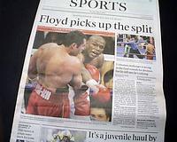 Floyd Mayweather Jr. WBC boxing title fight...