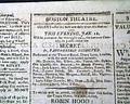 Edgar Allan Poe Parents Theatre Ad In 1806... - Image 1