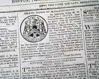 1804 Grand Master Isaiah Thomas notice... Masonic...