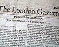 Genuine London Gazette newspaper from 1671... - Image 1