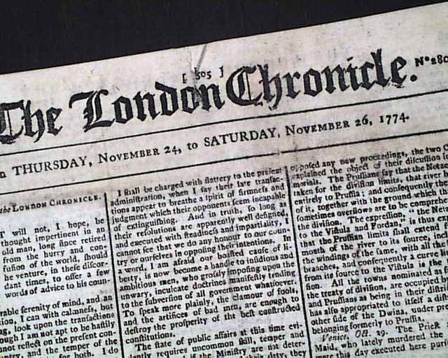 Mention of Thomas Jefferson's Summary View... - Troubles in America...