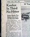 1964 Sandy Koufax's 3rd no-hitter game... - Image 2