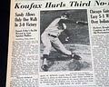 1964 Sandy Koufax's 3rd no-hitter game... - Image 6