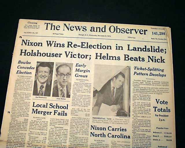 Richard Nixon Wins Election In 1972
