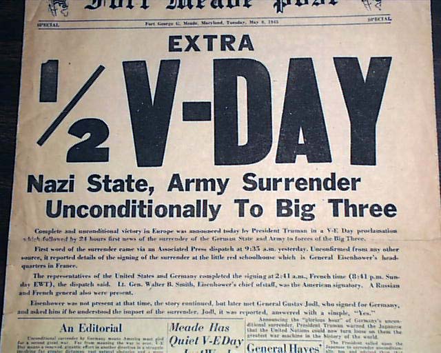 Germany Surrenders In 1945... -