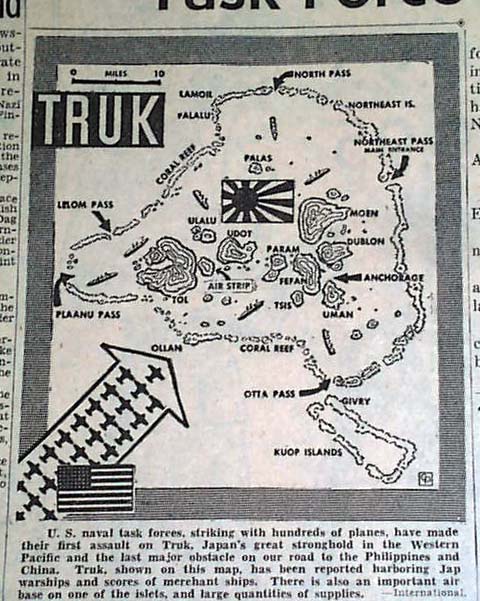 truk island wwii