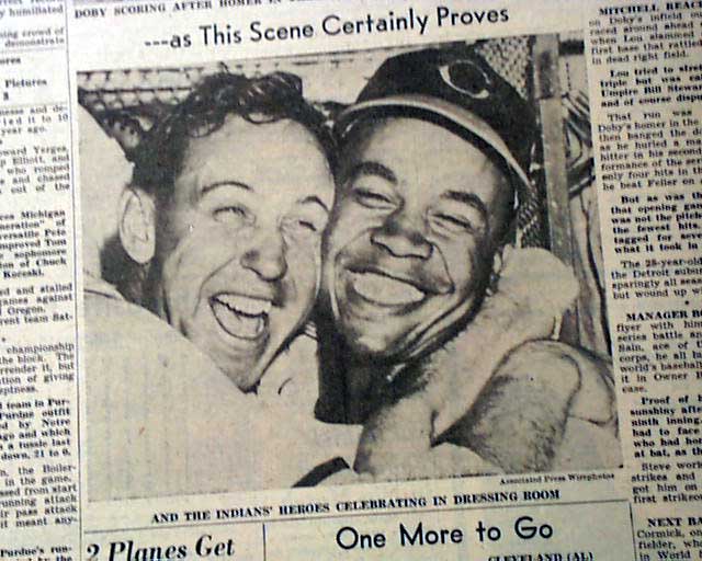 Larry Doby becomes 1st Negro to hit a HR in World Series history ...