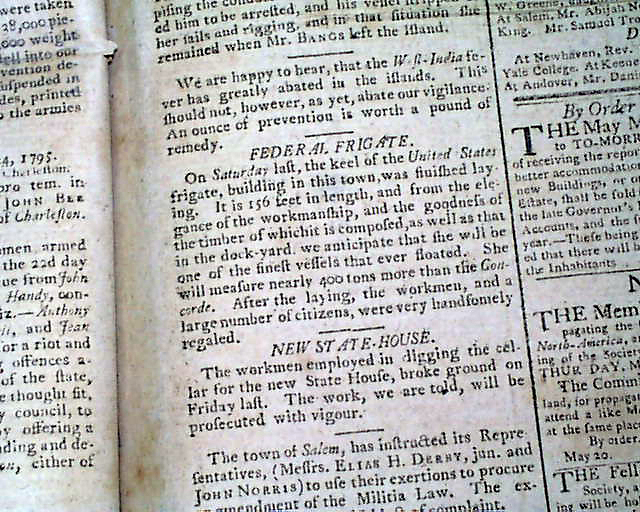 Constitution's keel is laid...
