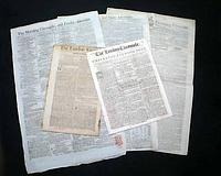 Five British newspapers from the 1760's - 1790's...