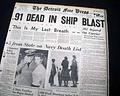 1954 USS Bennington explosion disaster... - Image 1