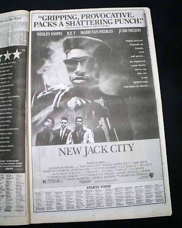 Opening day premiere of 1991 "New Jack City"...