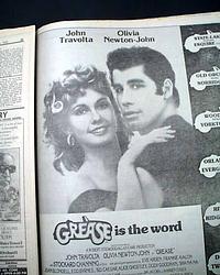 Premieres of the films "Grease" & "Jaws 2"...