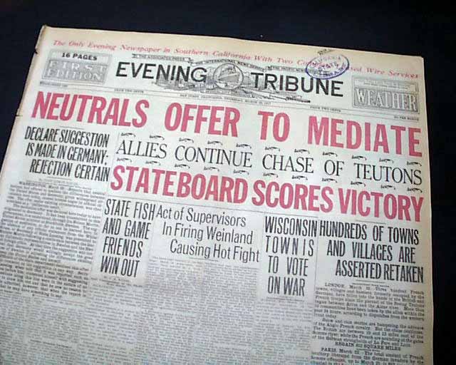 United States to entrer World War I...