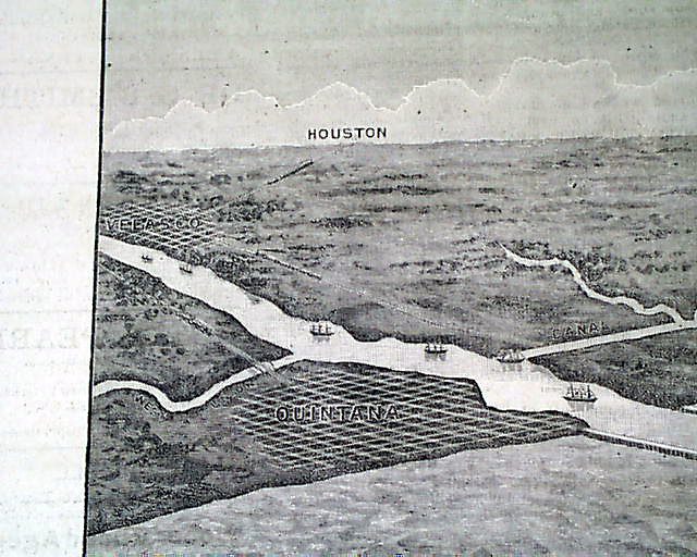 Short-lived title from Texas...   Large map of the Brazos...