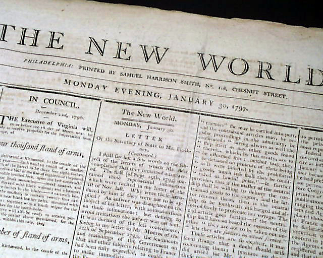 Scarce, short-lived newspaper from Philadelphia...