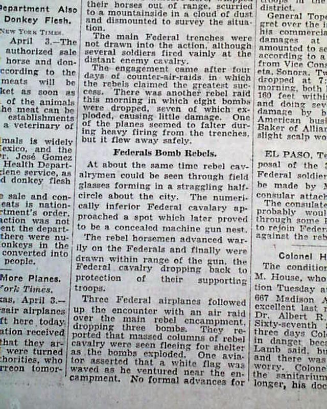 1929 Bombing of Naco, Arizona....