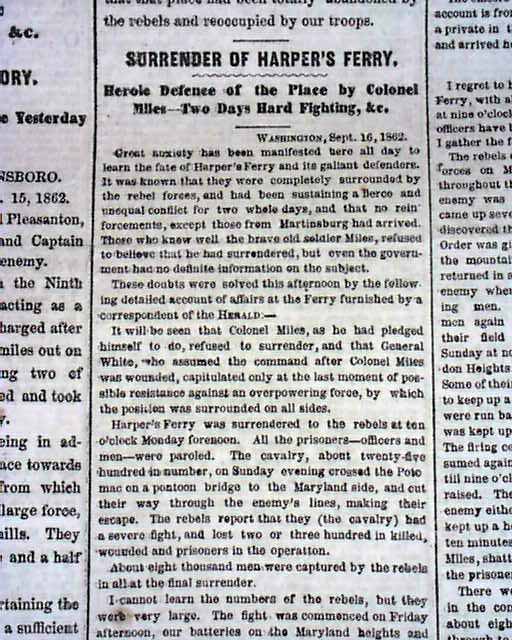 1862 Civil War Map Sharpsburg MD.....
