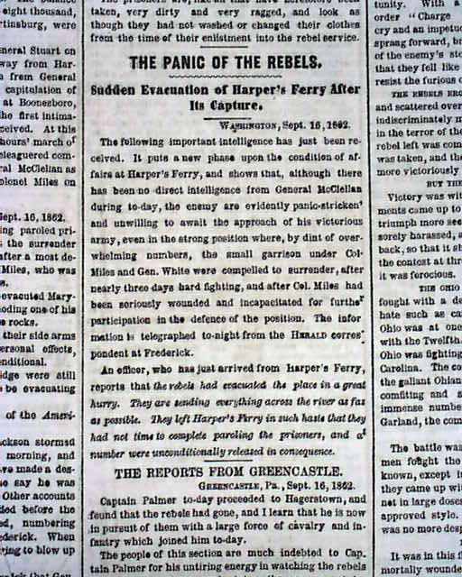 1862 Civil War Map Sharpsburg MD.....