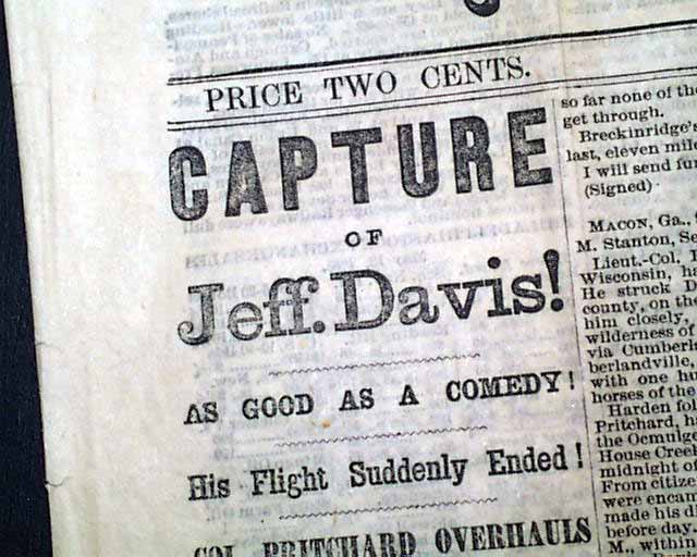 Jeff Davis is captured...