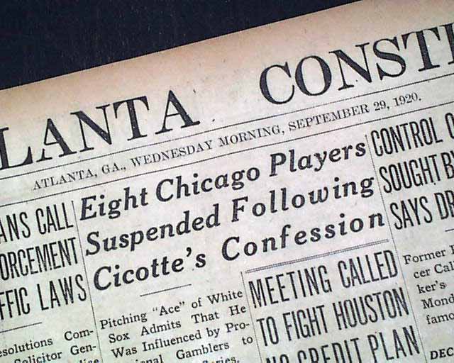 The 'Chicago Black Sox Scandal' quiz