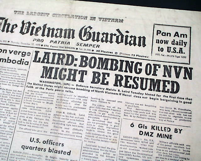 From Vietnam, from the height of the era of protest...