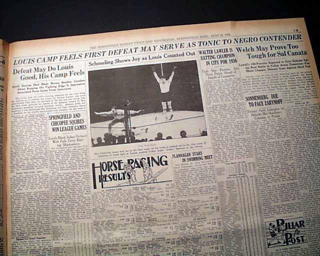 The story of Joe Louis' brutal, shock defeat of German Max Schmeling for  the world heavyweight title – New York Daily News