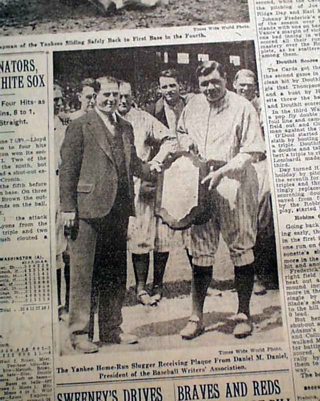 Babe Ruth's Baseball Hall of Fame plaque on tour in New York City – New  York Daily News