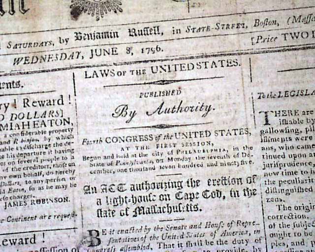 Washington script signature... Paul Revere...