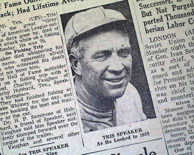 Tris Speaker - Wikipedia