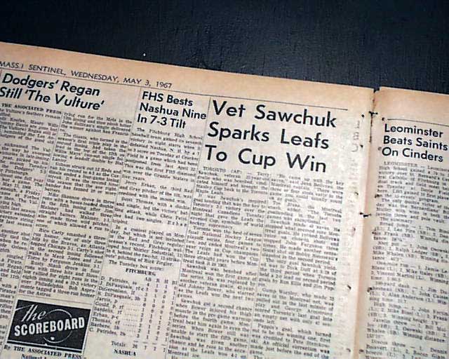 1967 - Last time the Maple Leafs won the Stanley Cup. 56 years ago. :  r/ontario