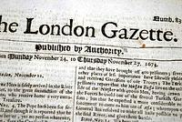 Genuine London Gazette original from 1673...