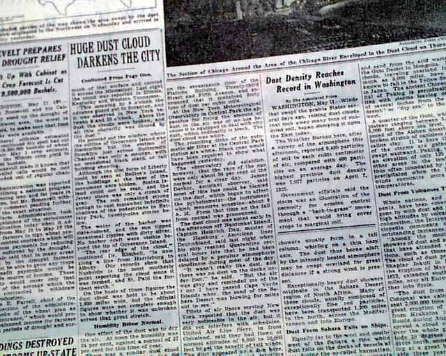 Dust Bowl Storm in 1934... - RareNewspapers.com