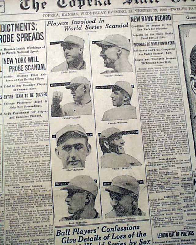 The Black Sox Baseball Scandal Of 1919