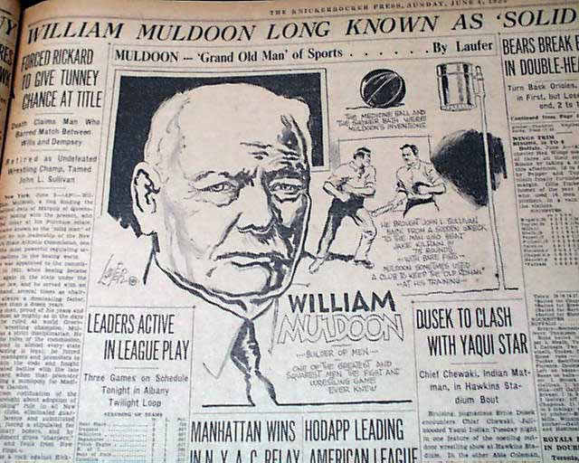 William Muldoon death... wrestling champion...