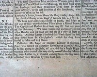 Letter written on board a slave ship...
